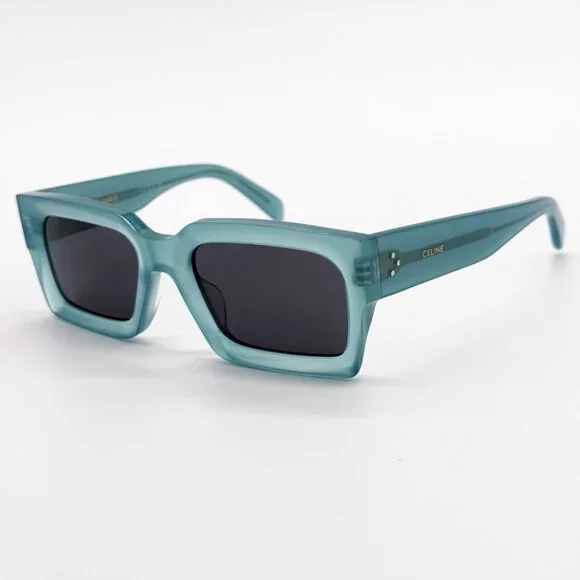 NEW CELINE CL40280U 93A WOMEN SHINY LIME TRANSPARENT SUNGLASSES CELINE